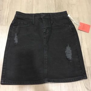 Mossimo denim high waisted mini pencil skirt